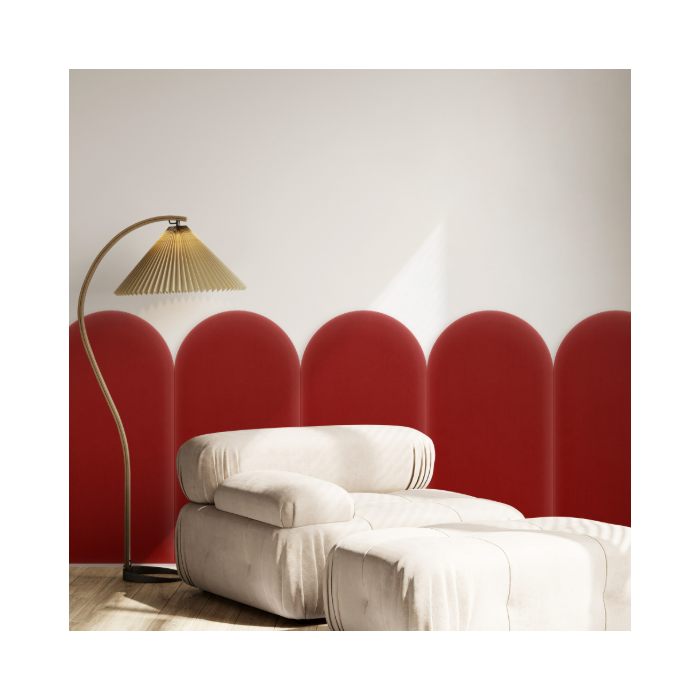 Polsterpaneel Magic Velvet Rot 30 cm